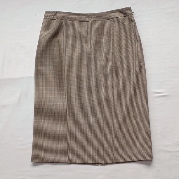 Harve Benard Wool Houndstooth Pencil Midi Skirt- Sz. 16 - Picture 9 of 10